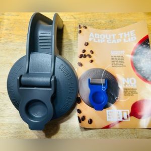 NEW wide mouth flip top lid with handle.